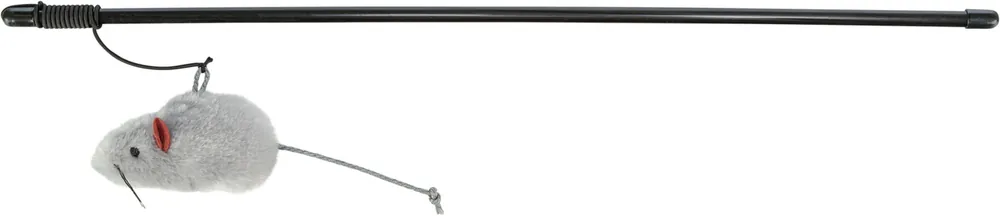 Neu TRIXIE Spielangel mit Plüschmaus 50 cm